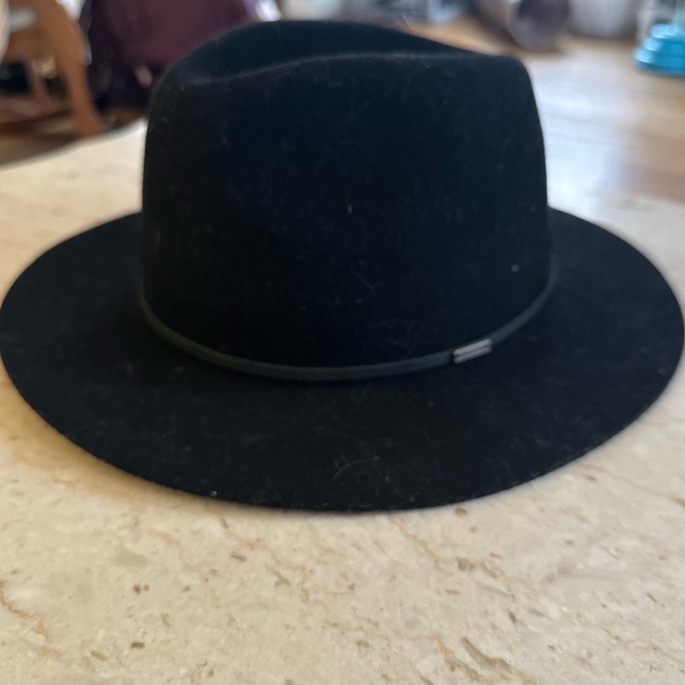 Brixton Black Wool Hat Large